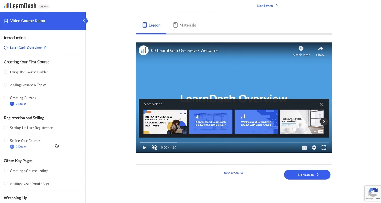 Learn Dash's WordPress plugin for building courses